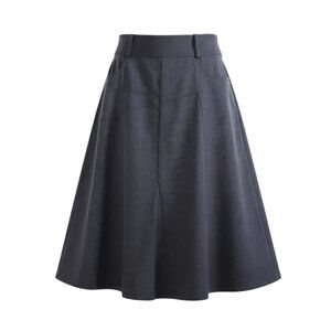 Conrad C Portion Petite A-line Flare Midi Skirt